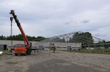 В городе Павловский Посад проводятся монтажные работы